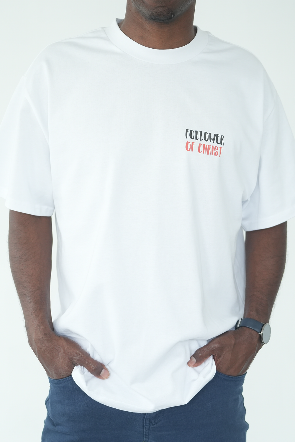 DON'T BE A FAN, BE A FOLLOWER - HEAVY OVERSIZED TEE