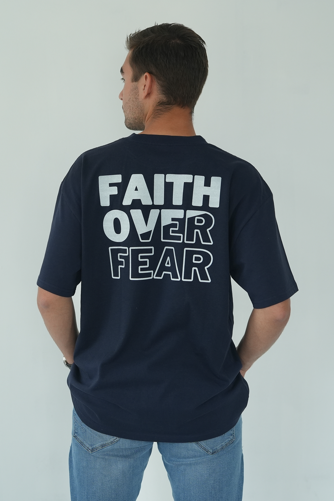FAITH OVER FEAR - HEAVY OVERSIZED TEE