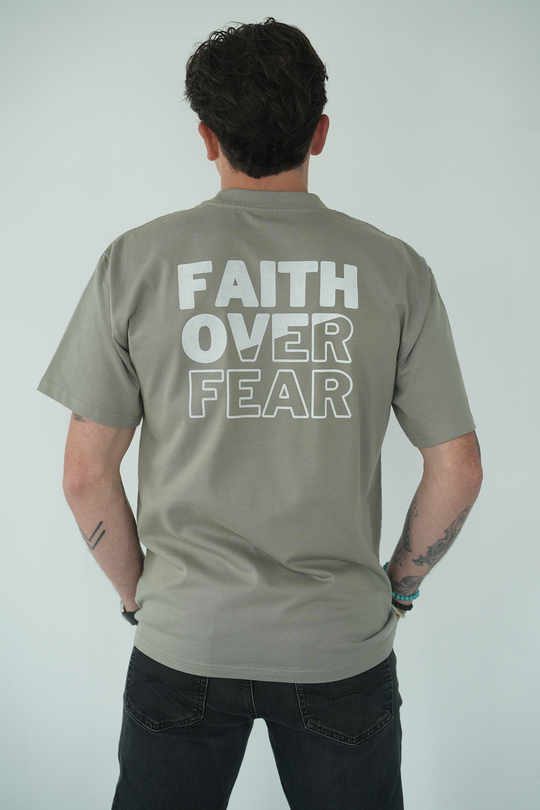FAITH OVER FEAR - HEAVY OVERSIZED TEE