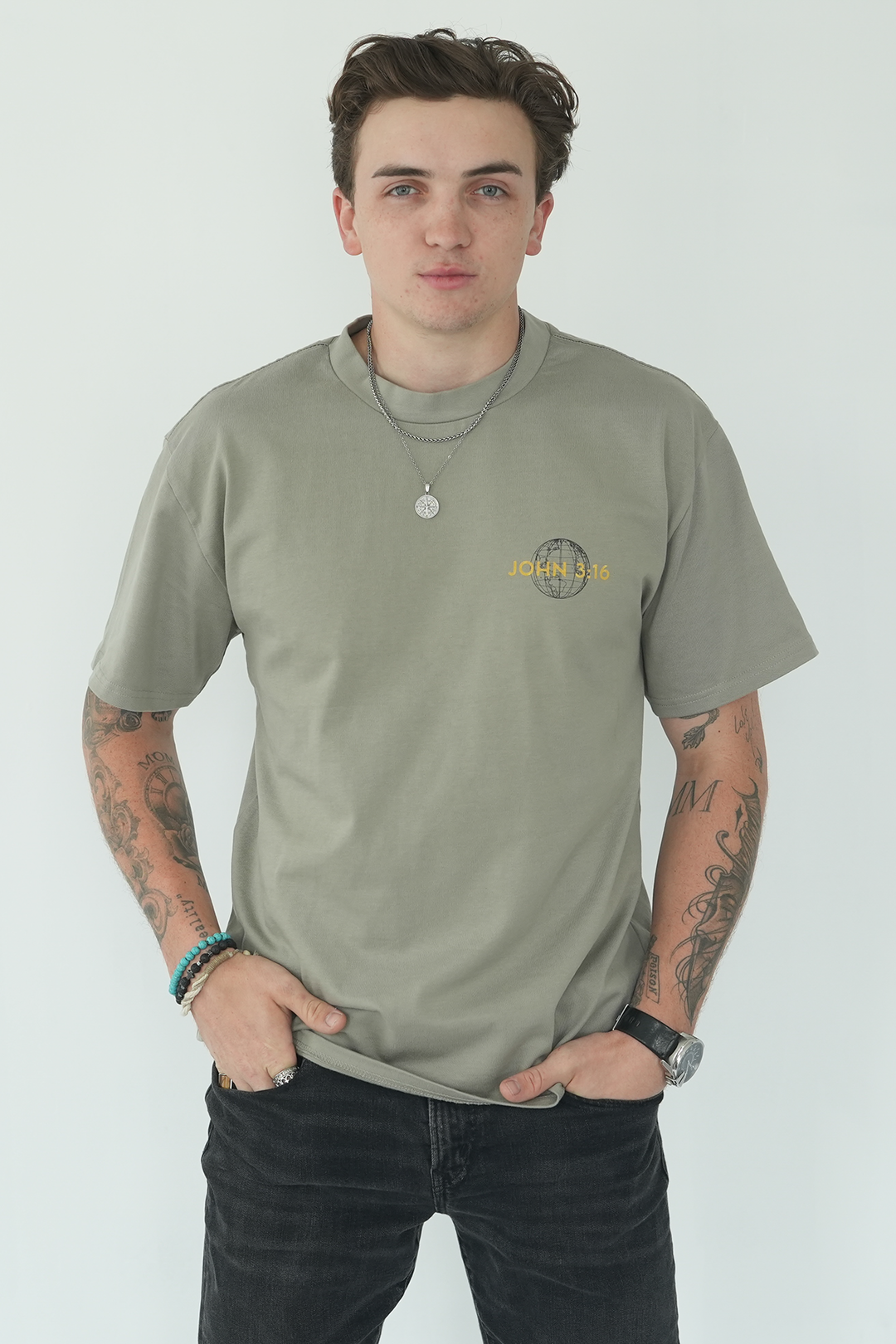 JOHN 3:16 - HEAVY OVERSIZED TEE
