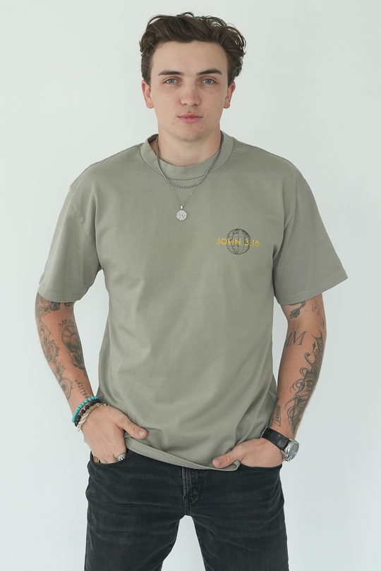 JOHN 3:16 - HEAVY OVERSIZED TEE