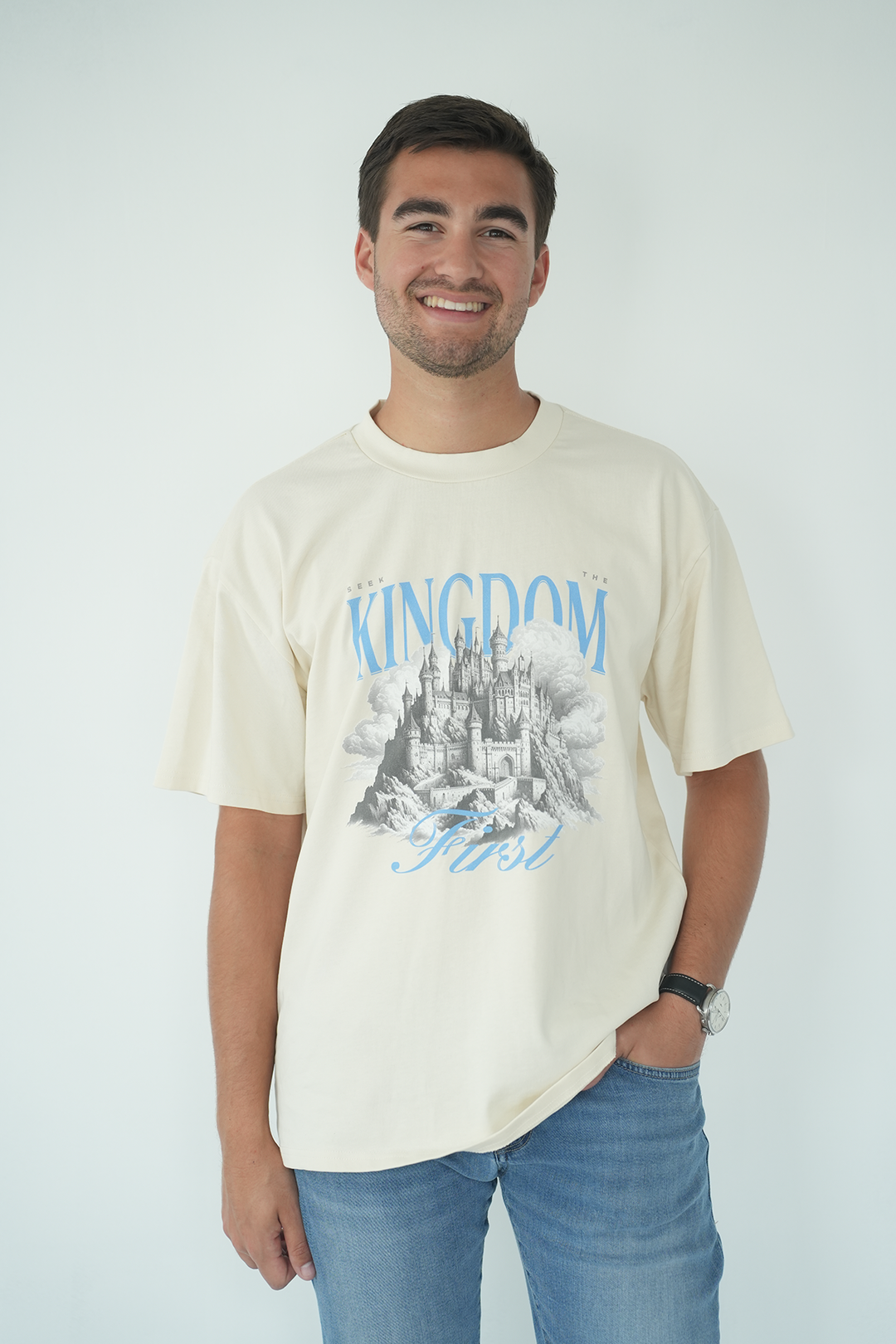 SEEK THE KINGDOM FIRST - HEAVY OVERSIZED TEE
